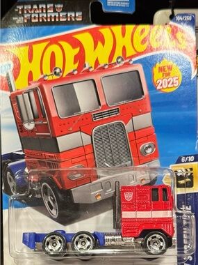 Hot Wheels Kids' Red and Blue Semi Truck Toy